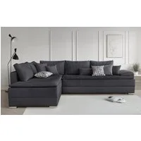 Home affaire Ecksofa Night & Day L-Form, B: 324 cm, Dauer-Schlaffunktion und Armlehne, Schlaffunktion & Bettkasten, Boxspringbett 180x200 cm