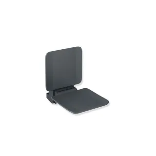 Hewi System 900 Einhängesitz 900.51.10660AF 350 x 443 x 526 mm, Edelstahl pulverbeschichtet anthrazit matt, matt anthraziter Kunststoff