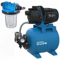 Güde Akku-Gartenpumpe Güde HWW 6035 Hauswasserwerk 3200 L/h Gartenpumpe 600 W + Filter