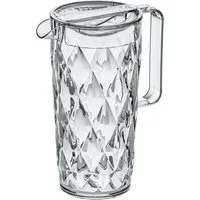 KOZIOL Kanne CRYSTAL, Fassungsvermögen 1,6 l, 1,6 l, (1-St), spülmaschinengeeignet