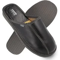 filsko Tarm Herren Leder Hausschuh (1 Paar, Obermaterial aus Leder) EVA-Sohle, Slip-On, Pantoffeln