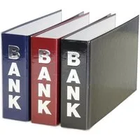 Livepac Office Bankordner 3 Bankordner / 140x250mm / für Kontoauszüge / Farbe: je 1x rot, blau