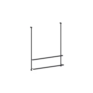 Giese Server Badetuchhalter 30858-14 für Glasduschen, schwarz matt