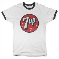 7Up T-Shirt Vintage Logo Ringer Tee