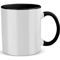 22Feels Tasse 5x Sublimation Rohling. 325ml (11oz), Spülmaschinenfest WEISS-SCHWARZ, 5-tlg.
