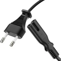 conecto conecto Strom-Kabel, Euro-Stecker gerade auf C7 IEC-Buchse gerade, Stromkabel, (150 cm)