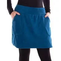 Vishes Minirock Vishes warmer Fleecerock mit Taschen und breitem Bund aus Fleece Alternative Mode, Ethno, Hippie, Goa Style