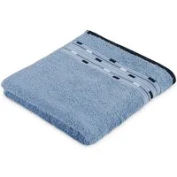 Möve for frottana Handtuch Magic Uni, Walkfrottee (1-St), mit Bordüre aus kleinen Rechtecken