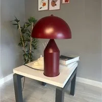 Bamyum Tischleuchte Nachttischlampe mit Kabel Lipeo Metall Pilz Lampe, ohne Leuchtmittel