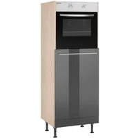 OPTIFIT Backofenumbauschrank Bern 60 cm breit, 176 cm hoch, höhenverstellbare Stellfüße, mit Metallgriff