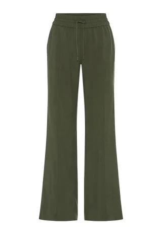 Olsen - Trousers Casual Long Olive Green - Gr. - 44