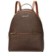 MICHAEL KORS Rucksack Michael Kors Sheila Damen Rucksack Braun Logo Backpack Mittelgroß