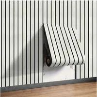 Nomiro Wandpaneel Akustikpaneel selbstklebend Holzoptik 3D Wandpaneel Lamellen 300x40cm, BxL: 40x40 cm, 1,2 qm, (1-tlg)
