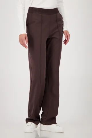monari - Hose mit Schriftband brownie - Gr. - 34