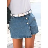 Buffalo Hosenrock aus bequemen Denim Jeansshorts im Hosenrock-Stil, modisch, Sommerhose
