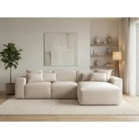 GrainGold Ecksofa L-Form Leni L, Set, Wellenfederkern, HR-Schaum, Freistehendes, Modern Stil