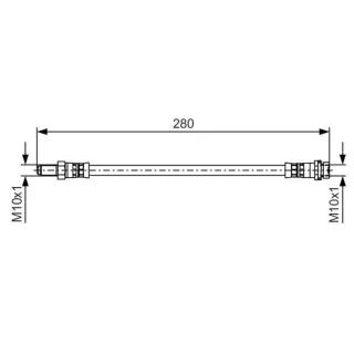 Bosch Bremsschlauch hinten Ford Transit 2,2 2,3 2,4 3,2 TDCi 1987481488