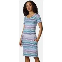 Ragwear Minikleid Baomi Print YOUMODO Gemustertes kurzes Sommerkleid mit Taillenkordel
