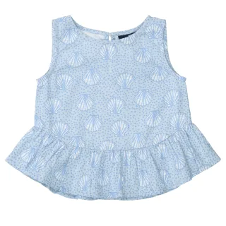 BASEFIELD - Md.-Bluse pastel blue aop - Gr. - 110