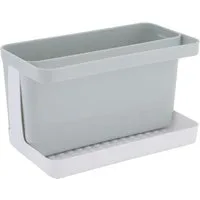 axentia Küchenorganizer-Set Spülbecken-Organizer für die Küche grau/weiß, 20x12x11cm, (1-tlg)