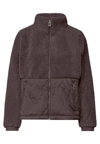 Street One - LTD QR Mat Mix Teddy Jkt 16528_plummy_brown - Gr. - 36