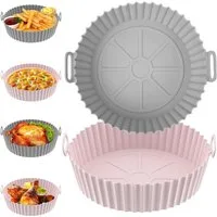 FELIXLEO Obstkuchenform Silikonform 2STK Air Fryer Silikon Backblech Wiederverwendbarer, (2-tlg)