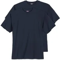 ADAMO Rundhalsshirt XXL 2er Pack T-Shirt dunkelblau Adamo Fashion
