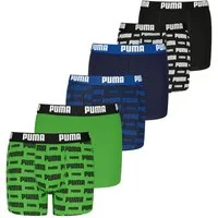PUMA Boxershorts PUMA BOYS EVERYDAY LOGO PRINT BOXERS 6P ECOM (6er Pack) mit kontrastreichem Alloverprint