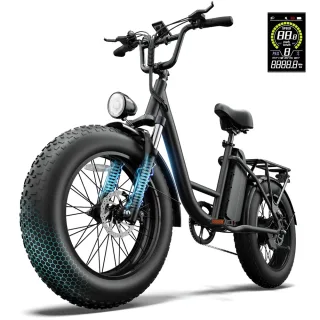 [EU DIRECT] URLIFE E20 PRO Electric Bike 48V 15.6Ah 750W(Peak1500W) Motor Recommended Top Speed 25KM/H 20x4.0 Inch Tires