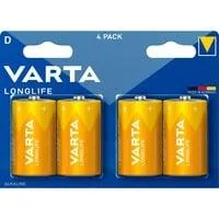 Longlife, Batterie 4 Stück, D