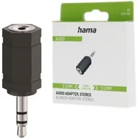 Hama Audio Kopfhörer-Adapter 2,5mm Buchse 3,5mm Klinke Audio-Adapter, 2,5mm Kupplung zu Klinken-Stecker Klinkestecker HiFi Stereo
