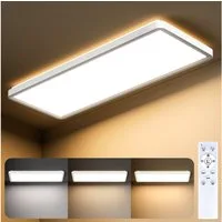 Lujasi LED Deckenleuchte Deckenlampe, 36W 3600LM LED Panel Flach 100 x 25 x 5,5 cm, tageslichtlampe decke, LED, Neutralweiß, Rechteckige, Energieeffizient & langlebig 4000K für Schlafzimmer Wohnzimmer Küche