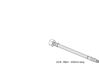 Ideal Standard Druckschlauch G3/8-M8X1, 650mm A961477NU