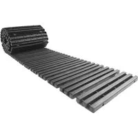 HTI-Living Gartensteg Gartenweg 131 cm Holzbohlenoptik Grau, 30x131 cm, Set, 16-St., 16 Module inkl. Verbindungselementen, Gehweg Rollweg leicht zu verlegen