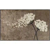 Salonloewe Fußmatte Fußmatte 75x120 Wishfull Blossom taupe beige, Eingangsmatte groß, Höhe: 750 mm