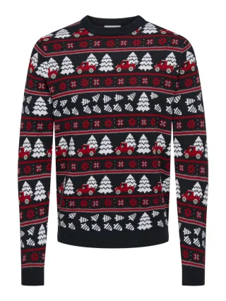 only & sons - X-Mas Pullover - Onsxmas blau - Gr. - XL