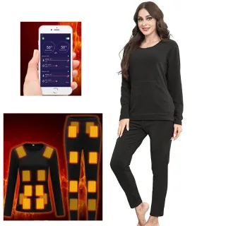 TENGOO HDA-20 Heating Underwear Pant Set Whole Body Heating Temperature APP Control Thermal Long Sleeves Trousers Men Wo