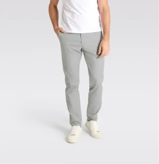 MAC - MAC JEANS - Lennox, Printed Canvas grau - Gr. - 35/30