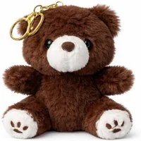 soma Schlüsselanhänger Plüsch Bär Schlüsselanhänger 13cm Weicher Kuschelhase mit Metallring (Set, 1-tlg., Geschenk-Set), Weicher Mini-Teddybär Anhänger für Schlüssel, Tasche oder Rucksack