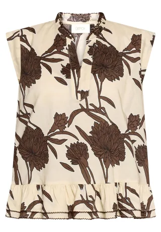 CARTOON - Casual-Bluse Beige/Braun - Gr. - 46