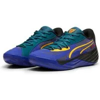 PUMA Hallen-Indoorschuhe All-Pro Nitro Crowd Craze blau/bunt Herren Badmintonschuh