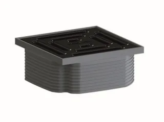 Dallmer Aufsatz DallDrain Pure, schwarz matt, 100 x 100 mm, 518125 518125
