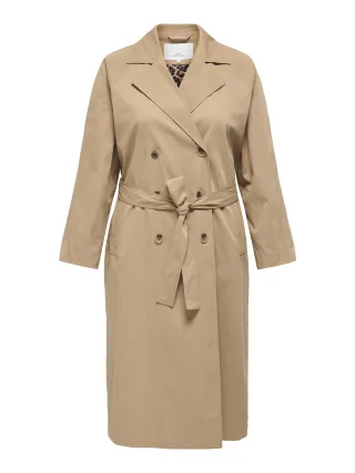 ONLY CARMAKOMA - CARDORIANA LIFE LEO TRENCHCOAT OTW Tannin - Gr. - 48