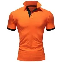 Amaci&Sons Poloshirt DETROIT Basic Kontrast Poloshirt