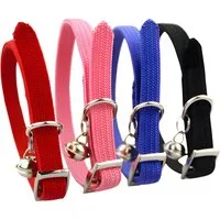 Pettimania Katzen-Halsband Katzenhalsband Nylon mit Glöckchen und Schließe