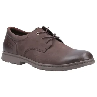 Hush Puppies Herren Trevor Leder Derby Schuhe (Braun)