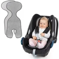 Zamboo Autokindersitz Cool & Dry - Grau, Sitzauflage für Babyschale Maxi Cosi & ReboarderSommer Sitzeinlage