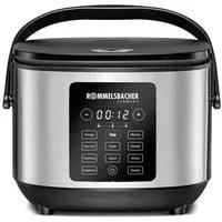Multi-Reiskocher MRK 650 edelstahl/schwarz, 600 Watt, 3 Liter