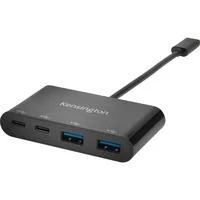 CH1000 USB-C 4-Port Hub, USB-Hub schwarz, 2x USB 3.0 Typ-A | 2x USB 3.0 Typ-C