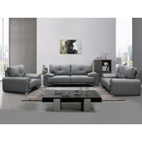Beautysofa Big-Sofa Polstergarnitur Omega Set 3+2+1 Sofa Wohnzimmer Sofagarnitur, modernes Sofaset für Wohnzimmer, Kunstleder Couchgarnitur im modernen Design